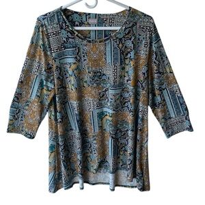 Chico's Multicolor Patterned Tunic